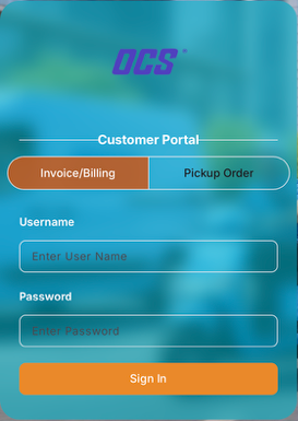 Click to login and check your OCS Invoices & SOA