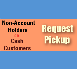 Non-Account holders, Click to request a PICKUP n DELIVERY Service